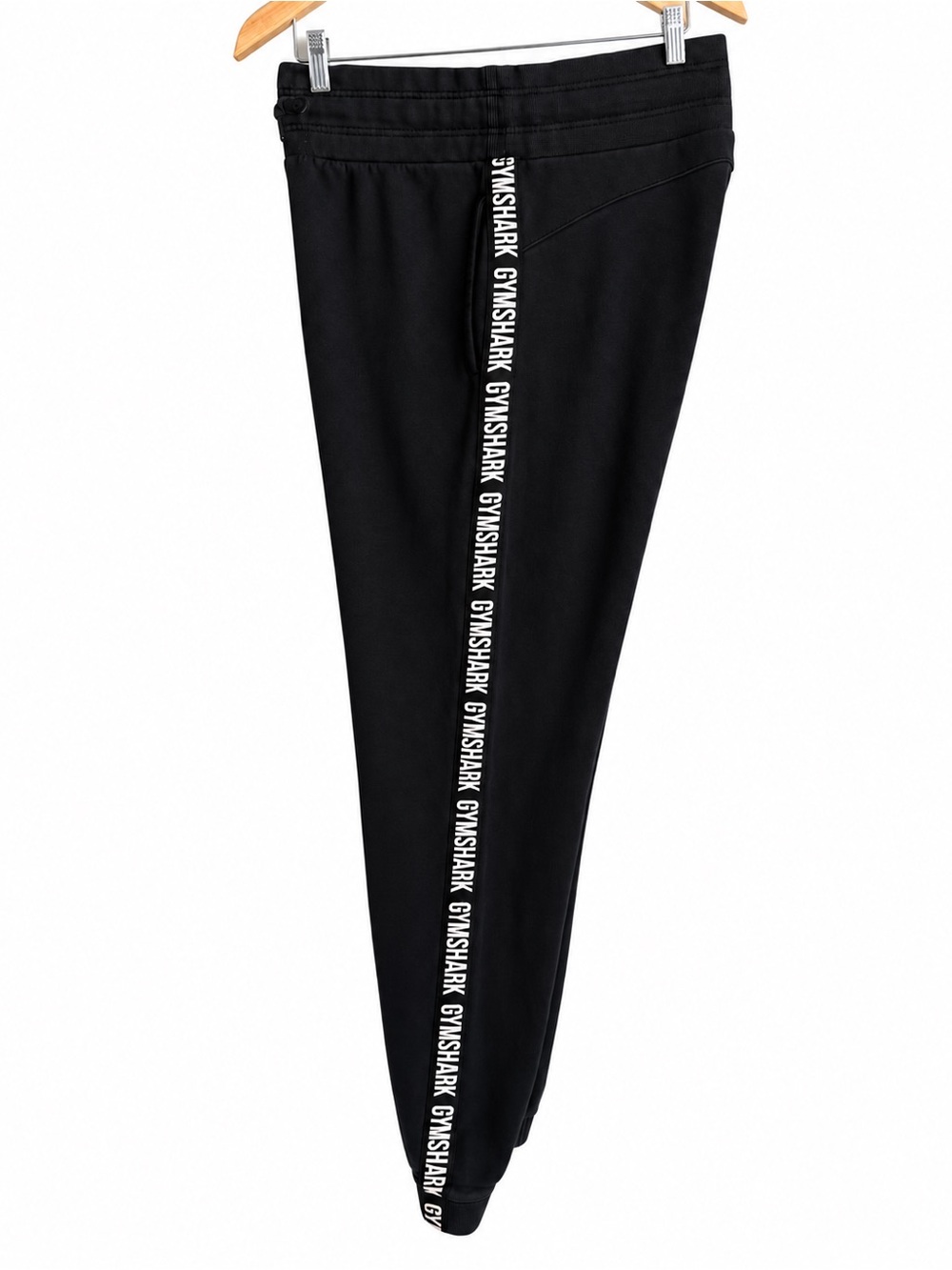 Gym shark small tape logo oversized high waist lounge discontinued rare jogger